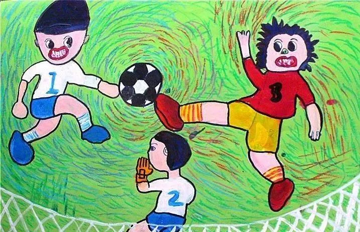 7～10岁儿童足球绘画创作指南