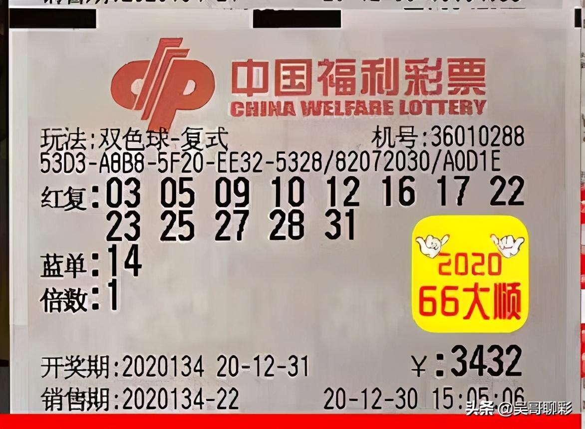 揭秘双色球开奖结果，2015年开奖第134期的幸运数字组合