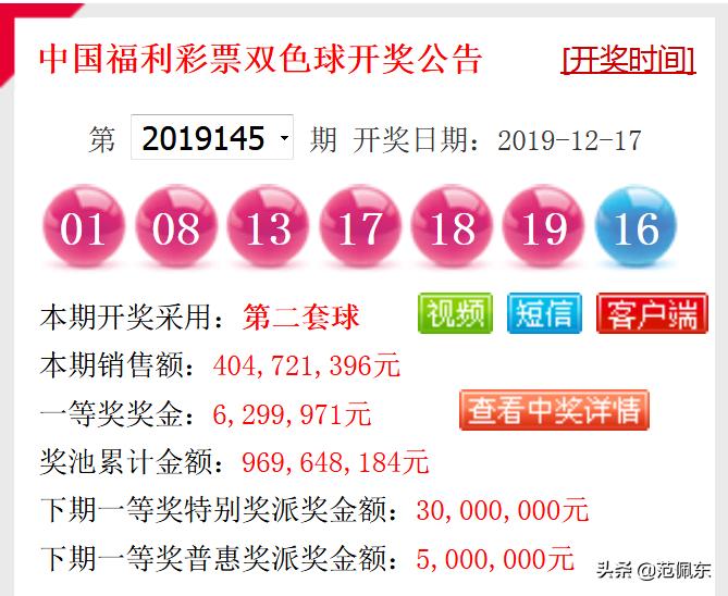 双色球第146期开奖结果查询表及分析