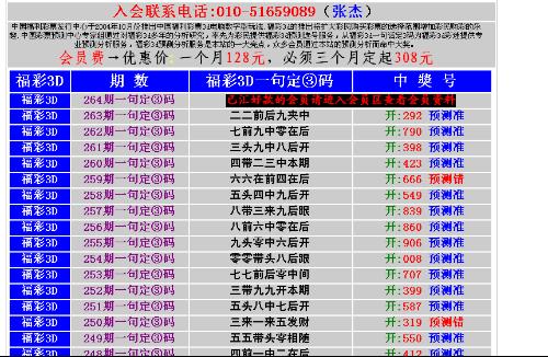三D开机号试机号列表查询——福彩3D的必备指南