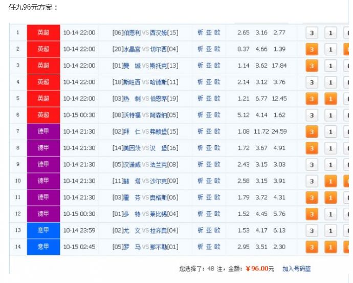 足彩胜负预测