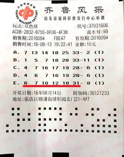 双色球彩票游戏